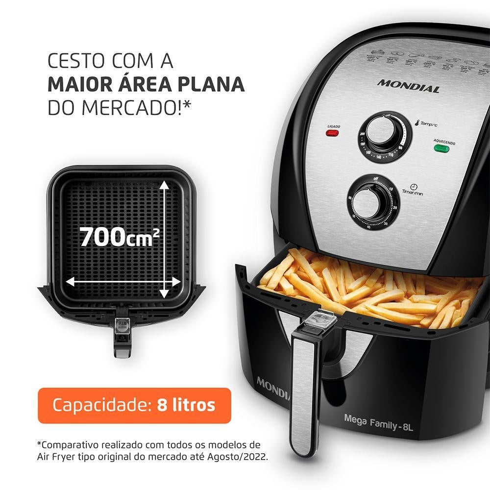 Fritadeira Elétrica Air Fryer Mondial Pratic (AF-36-B)